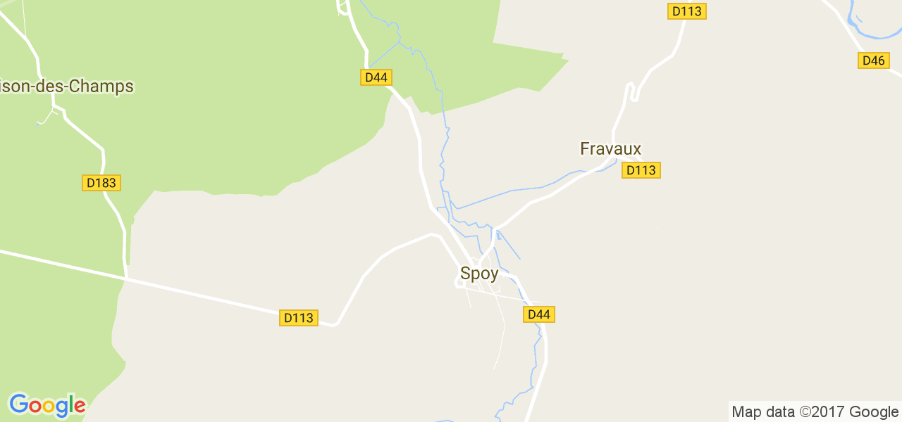 map de la ville de Spoy