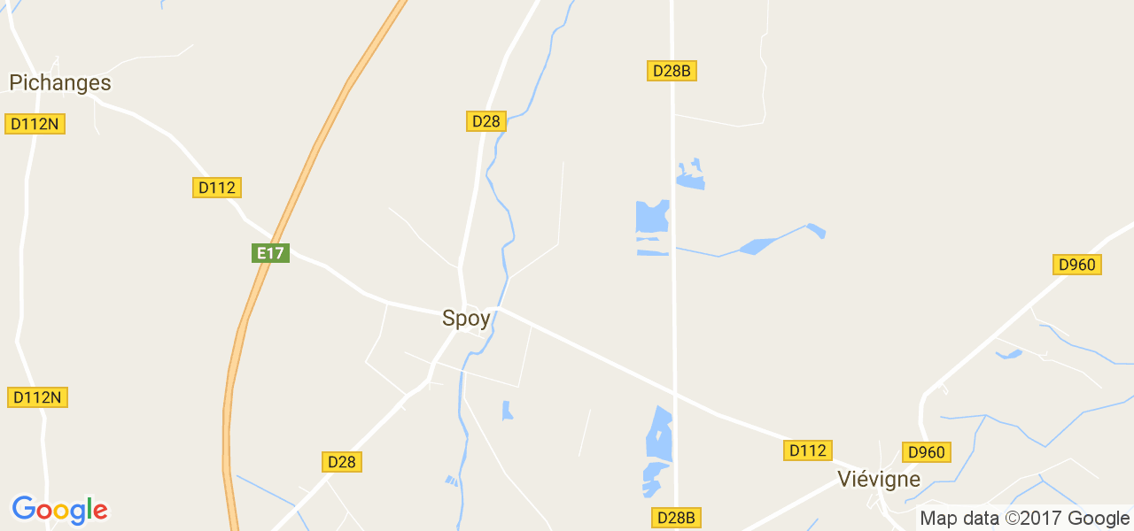 map de la ville de Spoy