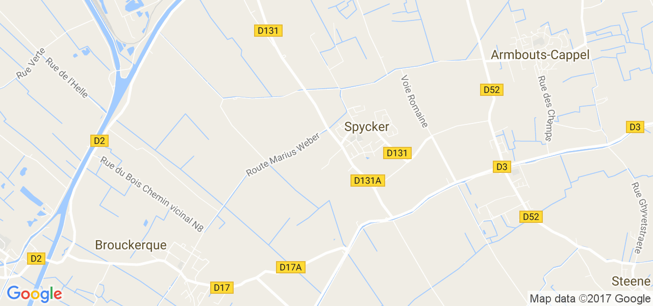 map de la ville de Spycker