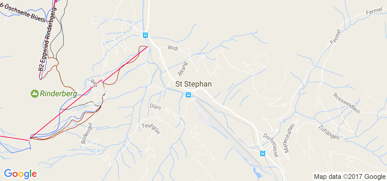 map de la ville de St Stephan