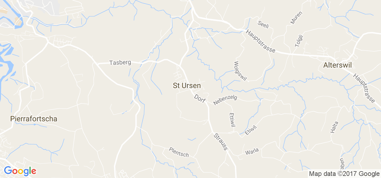 map de la ville de St Ursen