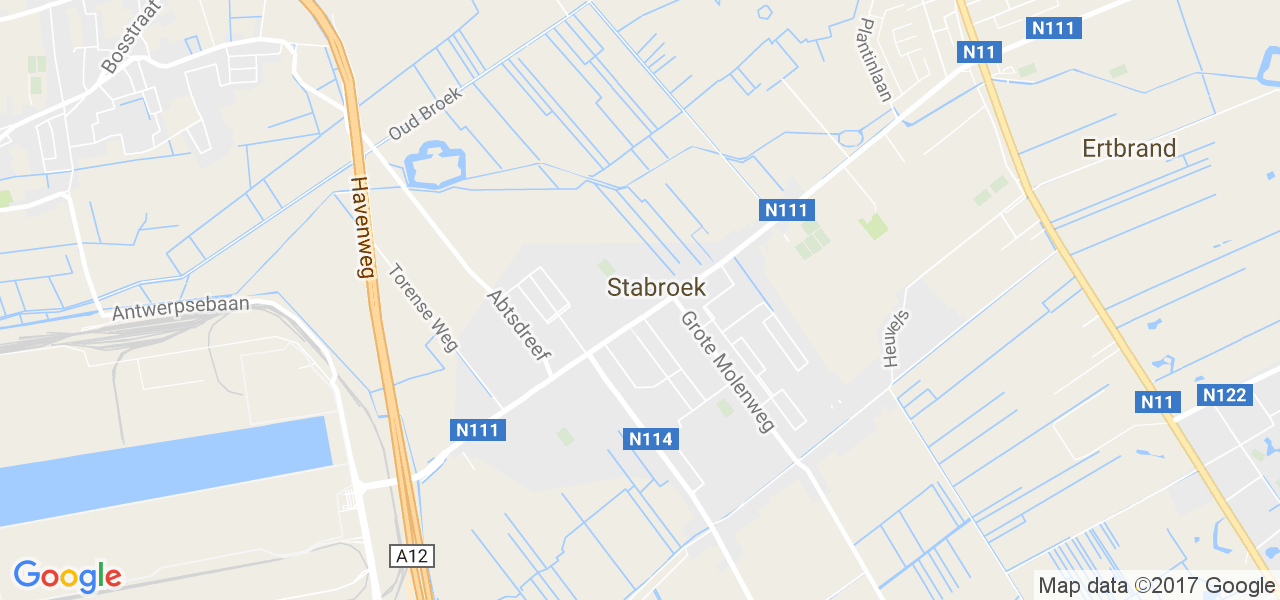 map de la ville de Stabroek