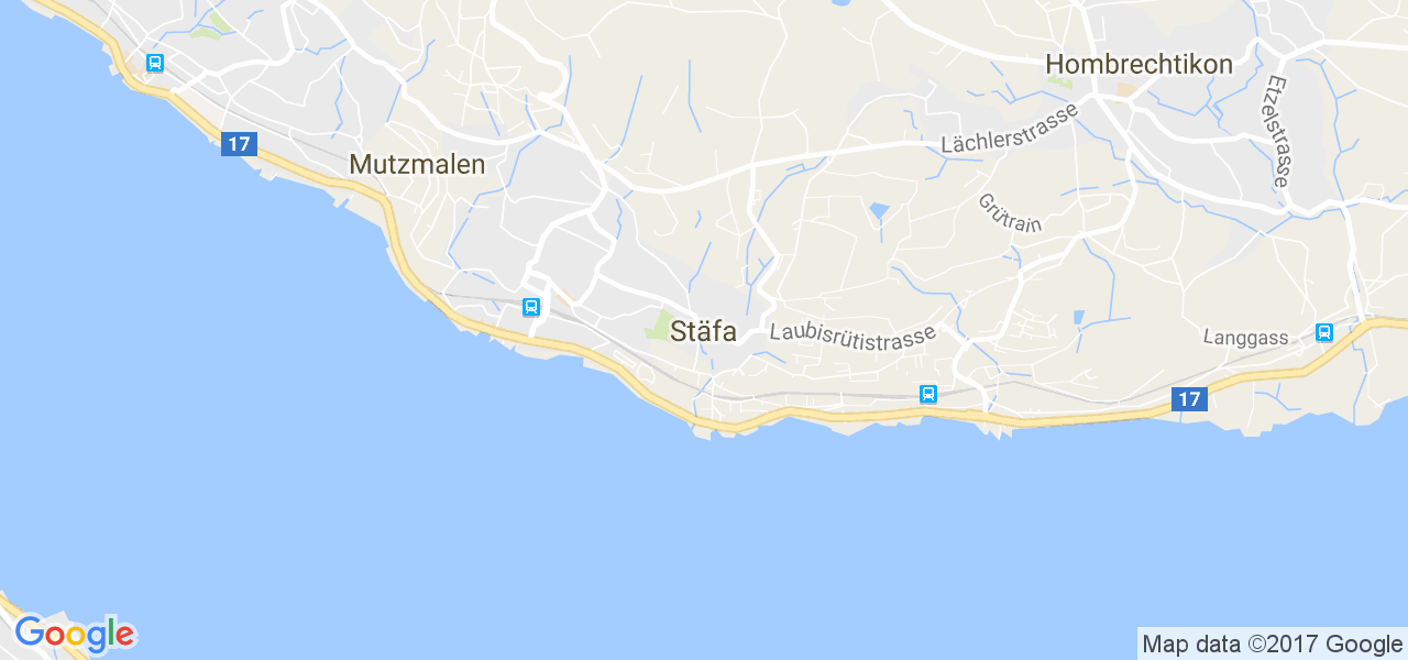 map de la ville de Stäfa