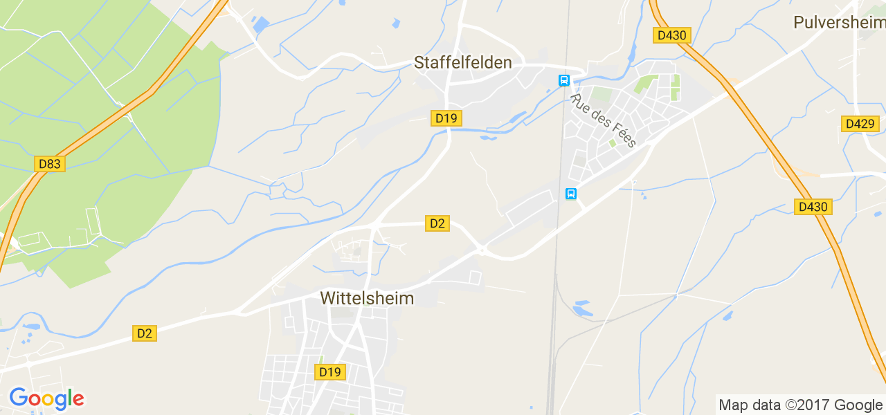 map de la ville de Staffelfelden