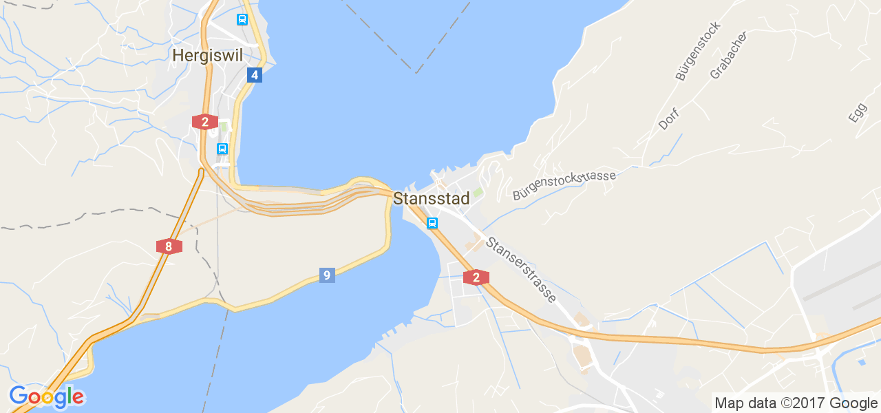 map de la ville de Stansstad