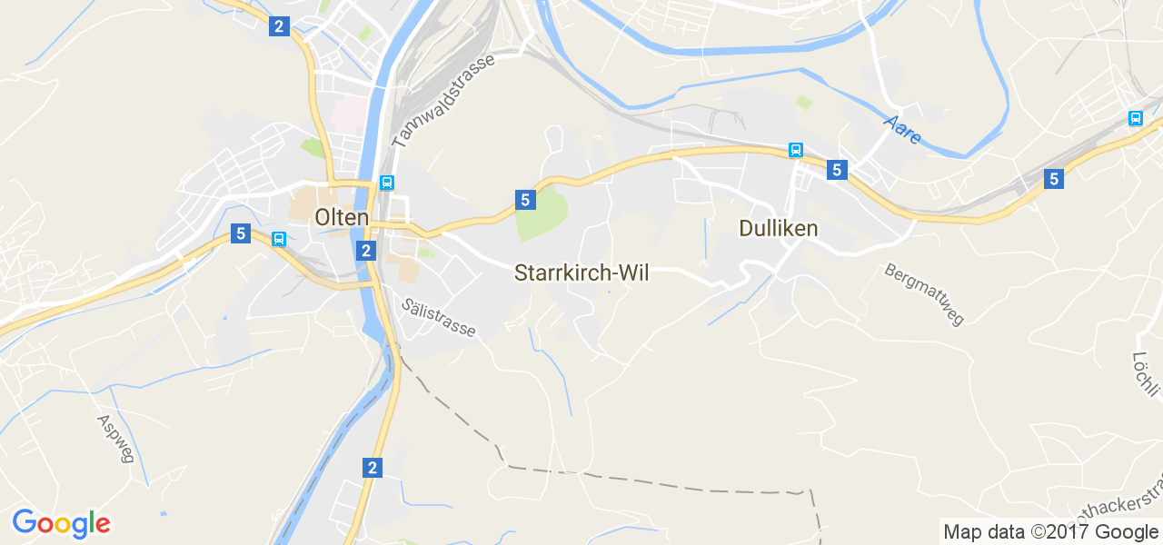 map de la ville de Starrkirch-Wil