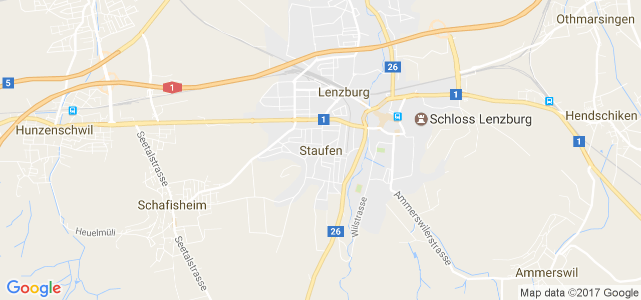 map de la ville de Staufen