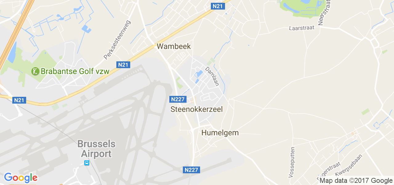 map de la ville de Steenokkerzeel