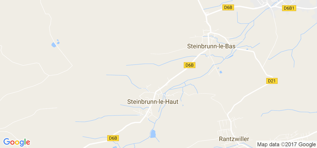 map de la ville de Steinbrunn-le-Haut