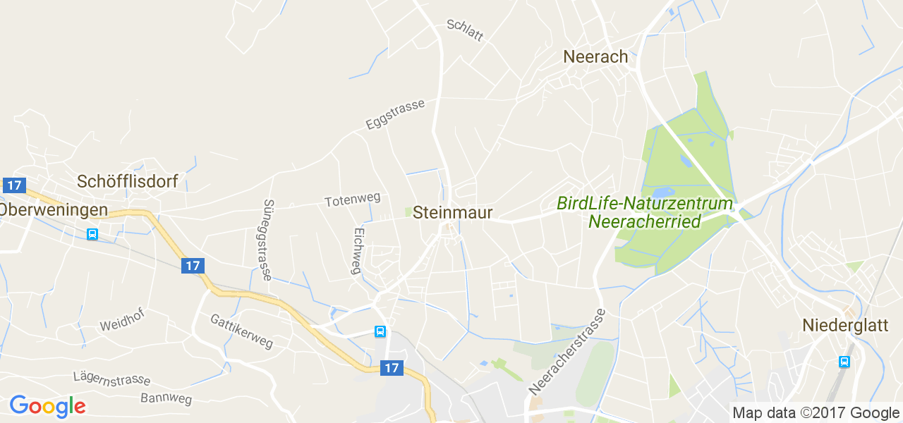 map de la ville de Steinmaur