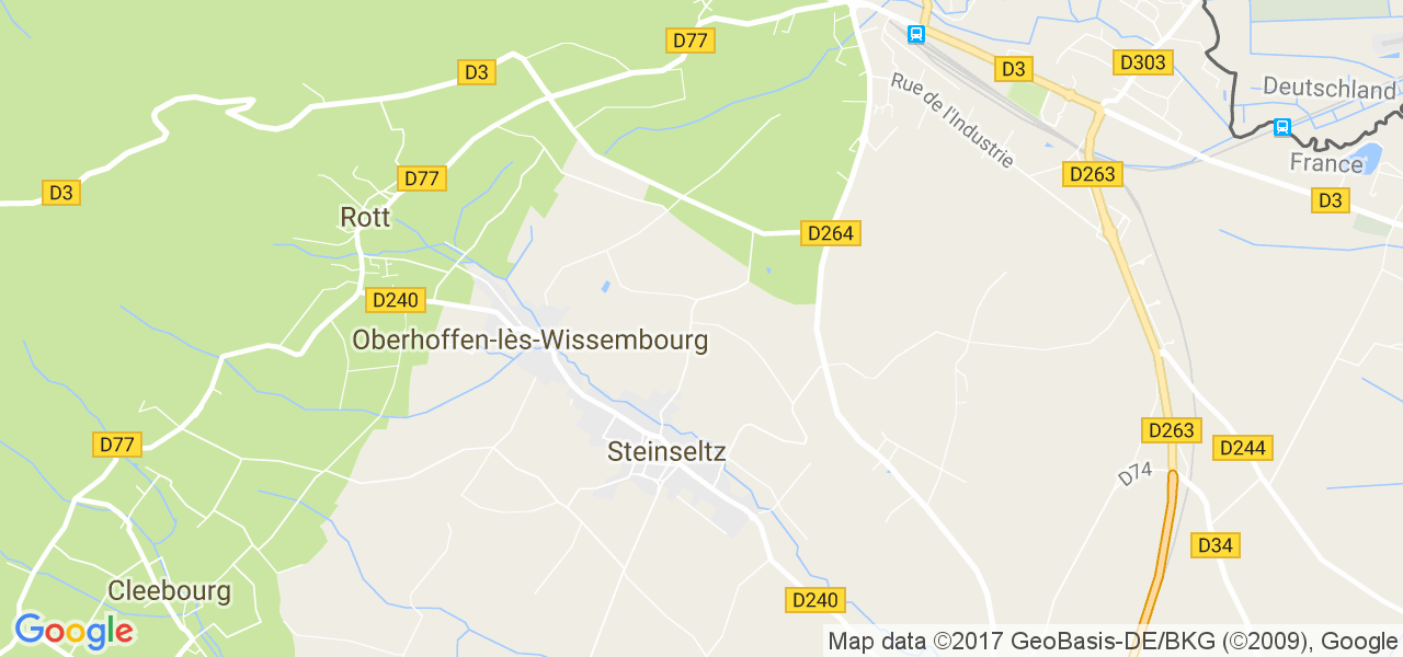 map de la ville de Steinseltz