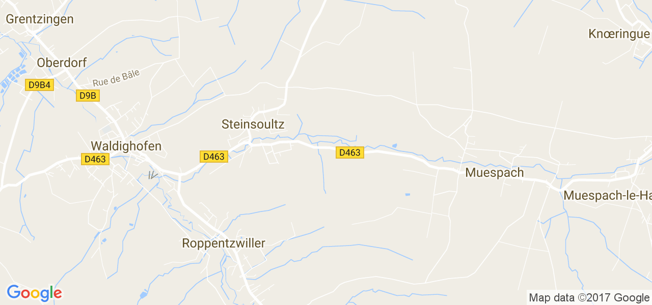 map de la ville de Steinsoultz