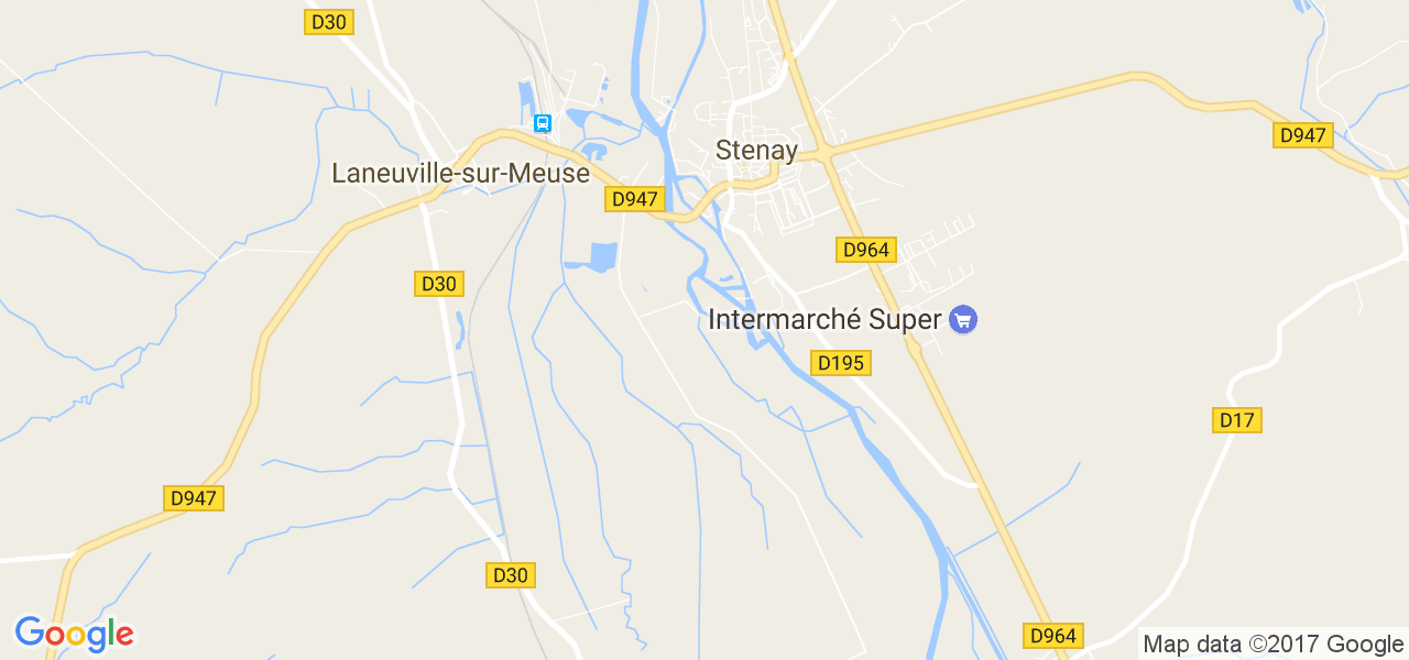 map de la ville de Stenay