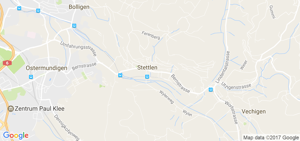 map de la ville de Stettlen