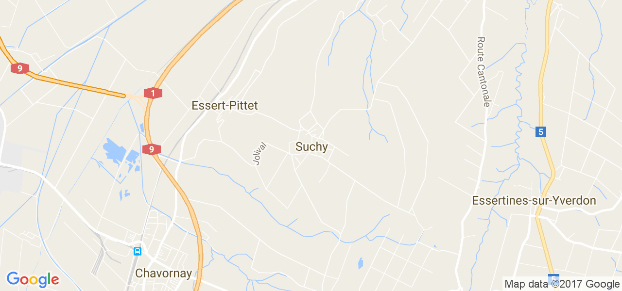 map de la ville de Suchy