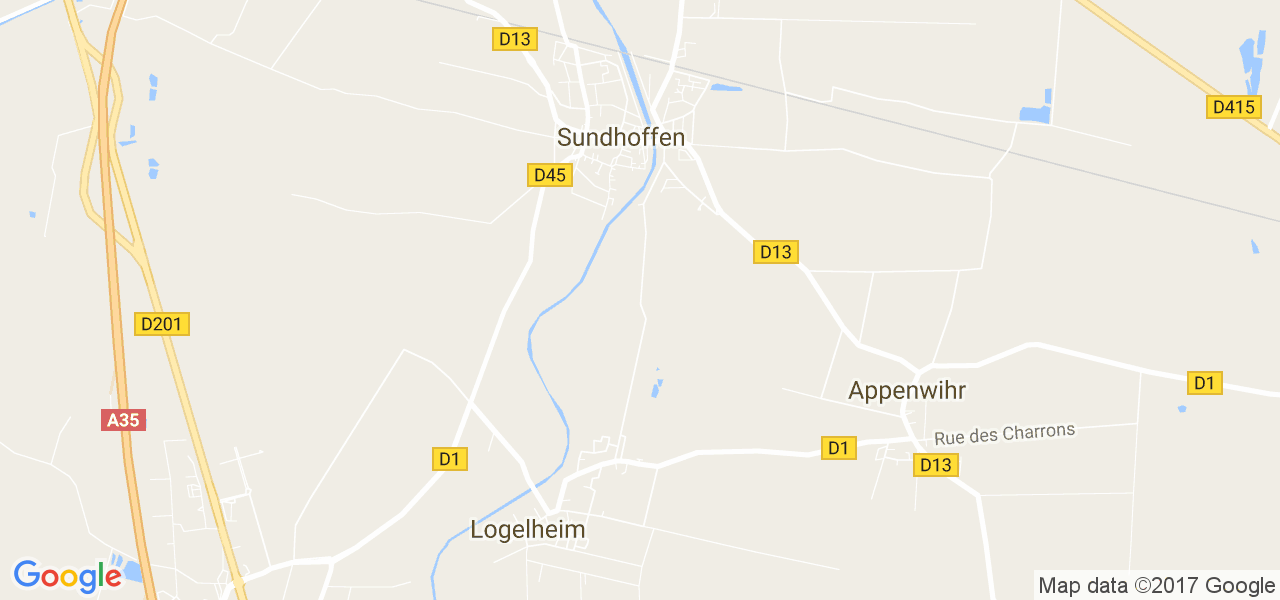 map de la ville de Sundhoffen