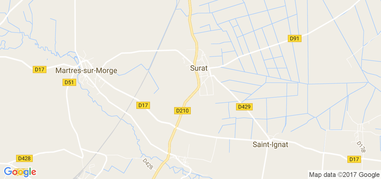 map de la ville de Surat