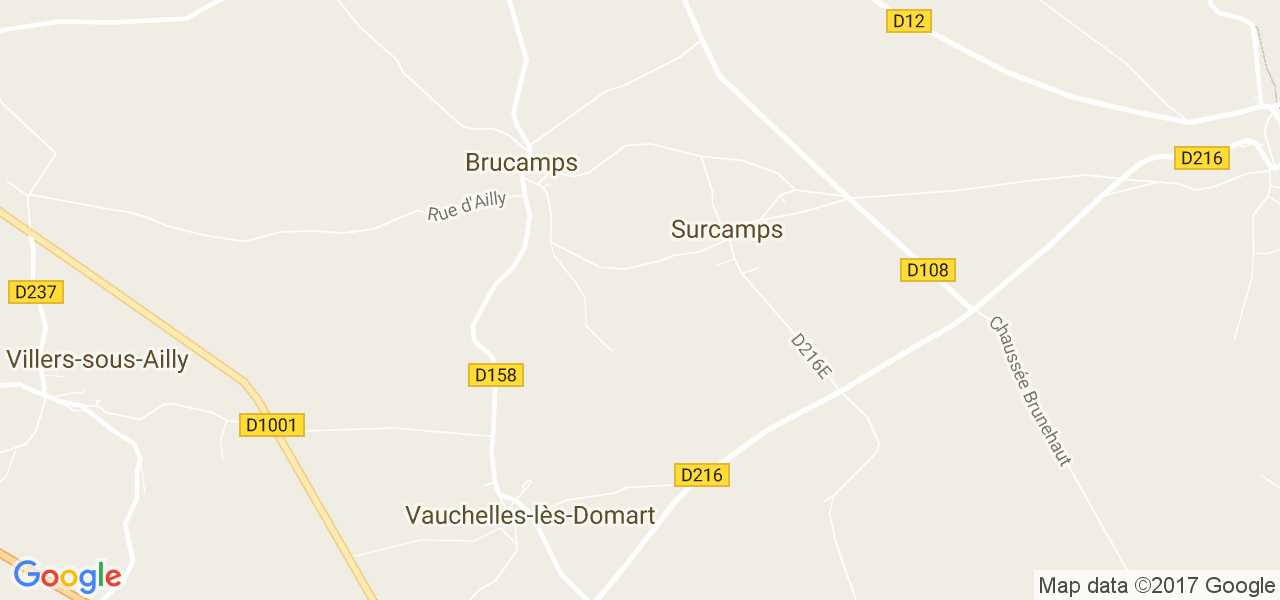 map de la ville de Surcamps