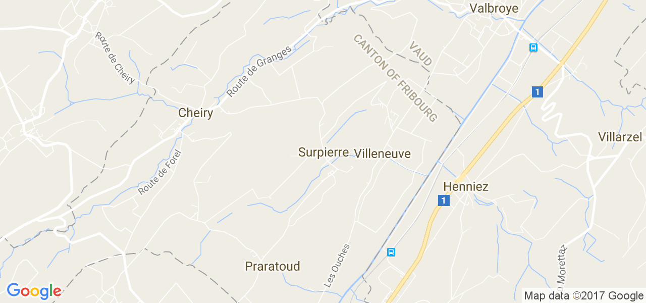 map de la ville de Surpierre