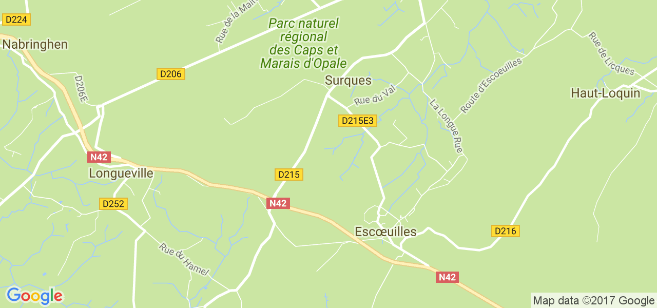 map de la ville de Surques