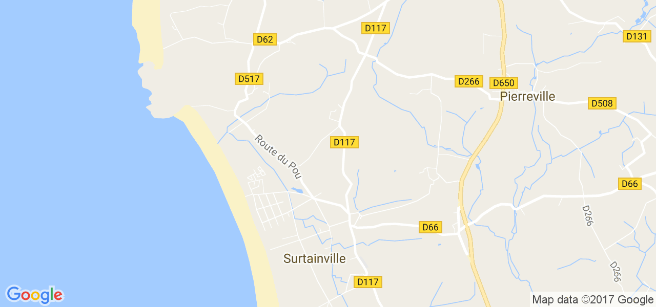 map de la ville de Surtainville