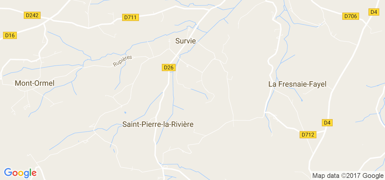 map de la ville de Survie