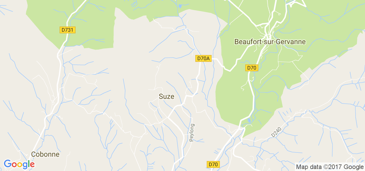 map de la ville de Suze