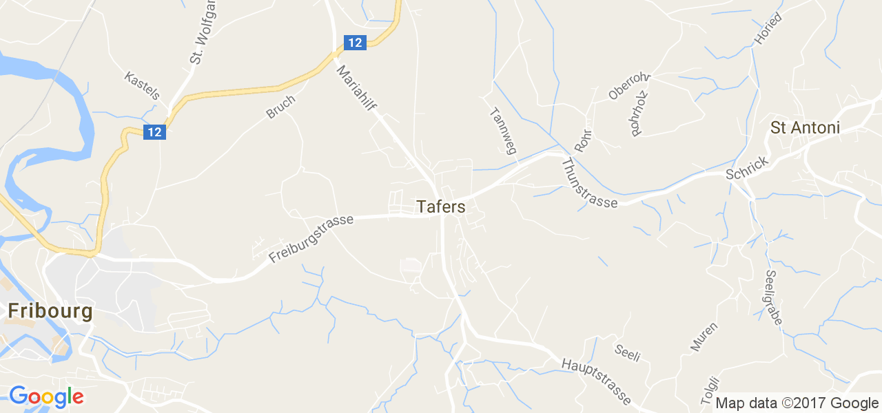 map de la ville de Tafers