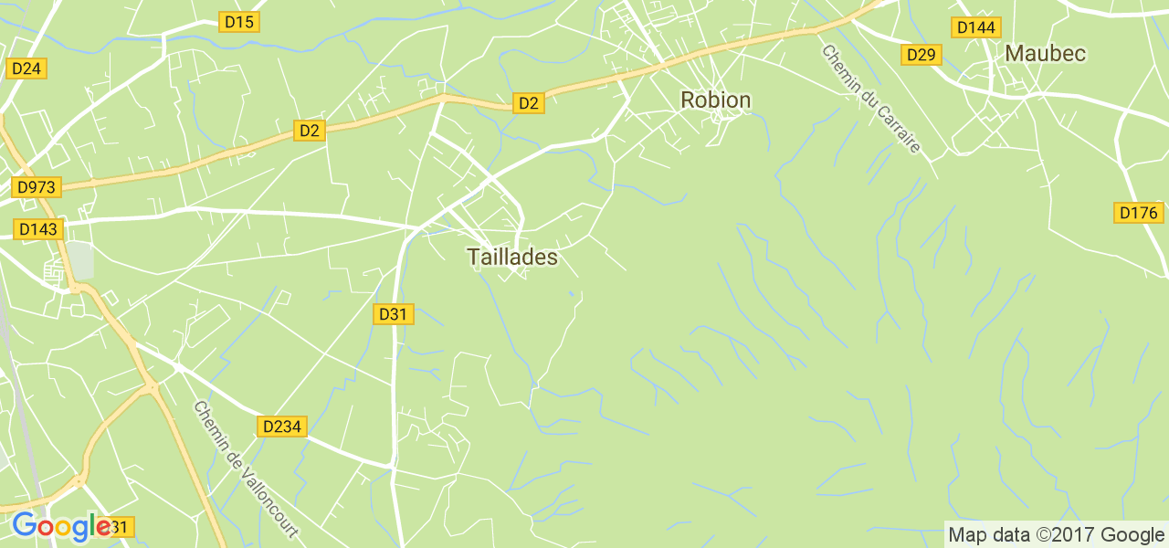 map de la ville de Taillades