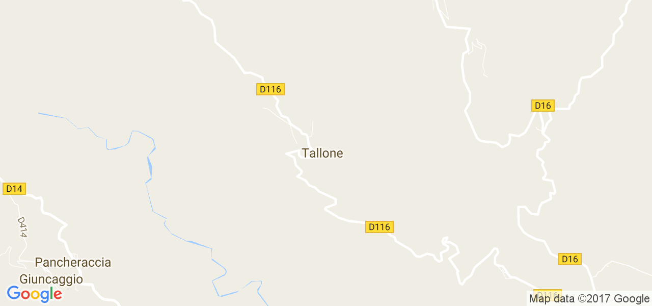 map de la ville de Tallone