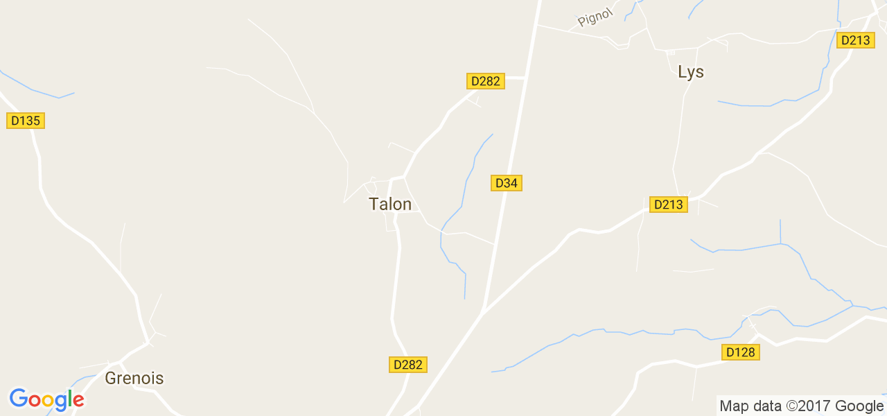 map de la ville de Talon