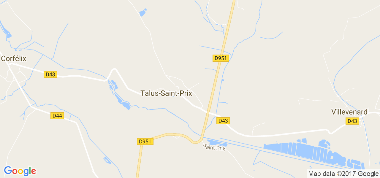 map de la ville de Talus-Saint-Prix