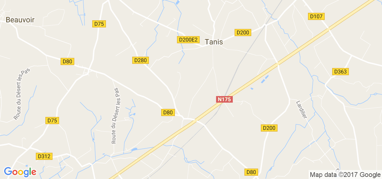 map de la ville de Tanis