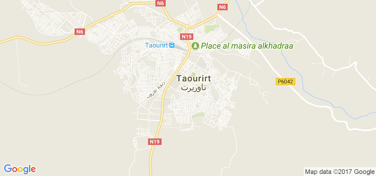 map de la ville de Taourirt