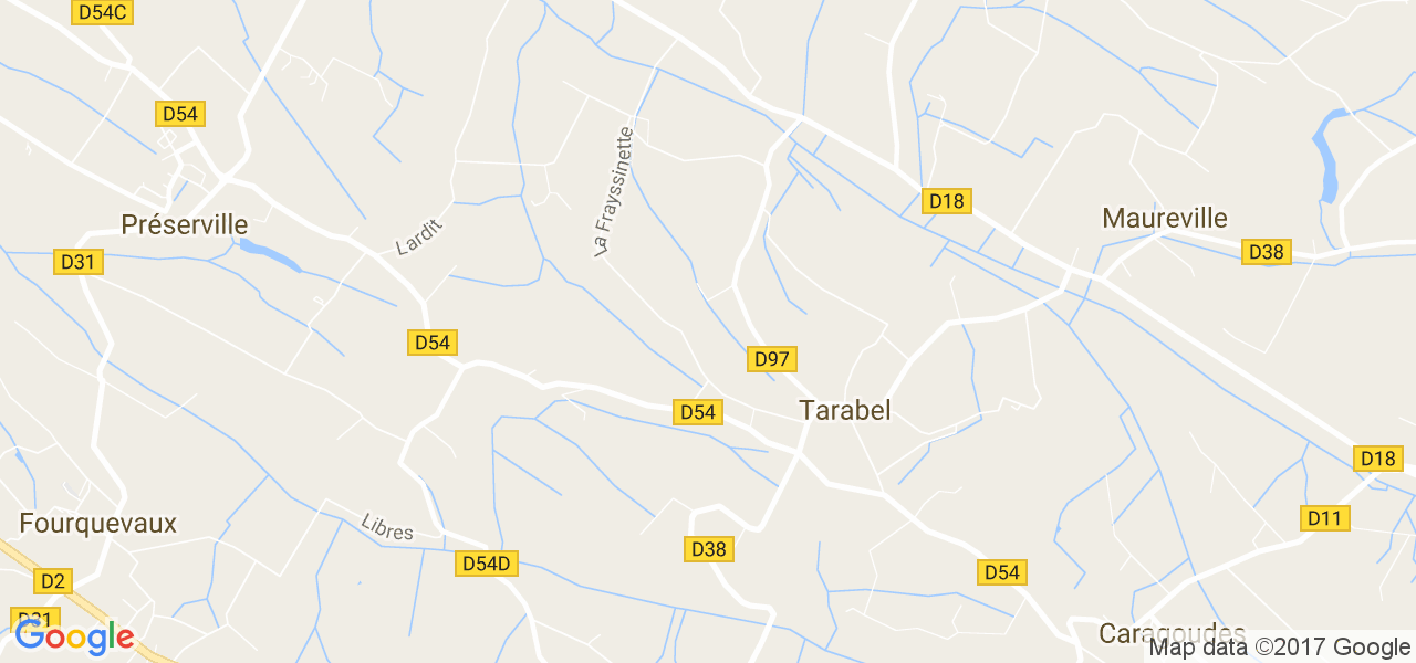 map de la ville de Tarabel