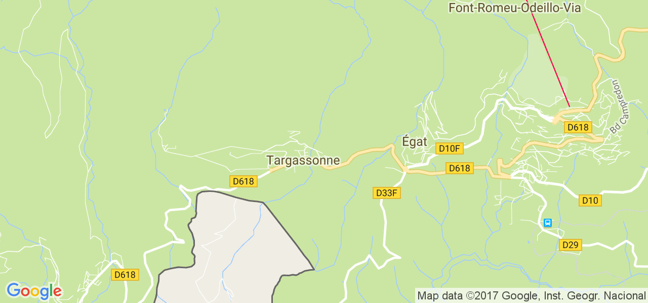 map de la ville de Targassonne