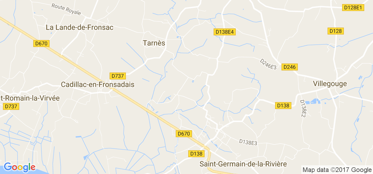 map de la ville de Tarnès