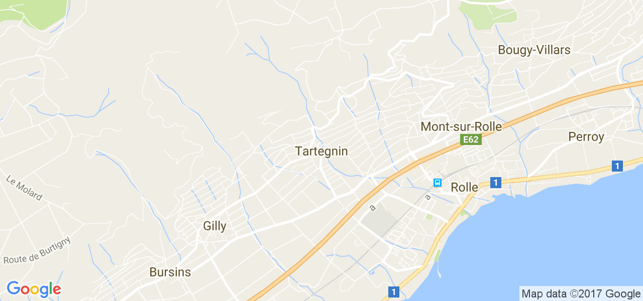 map de la ville de Tartegnin