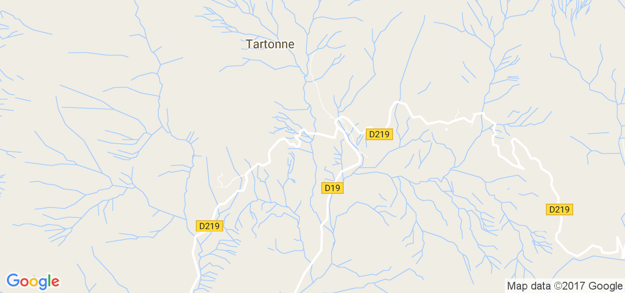 map de la ville de Tartonne