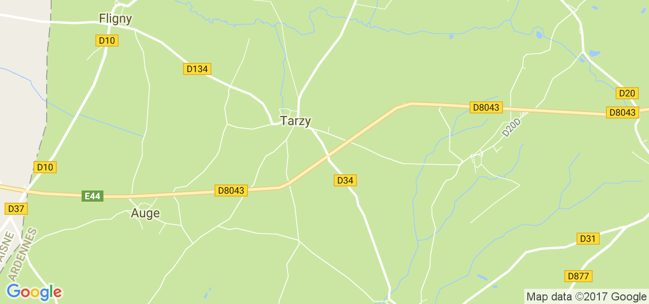 map de la ville de Tarzy