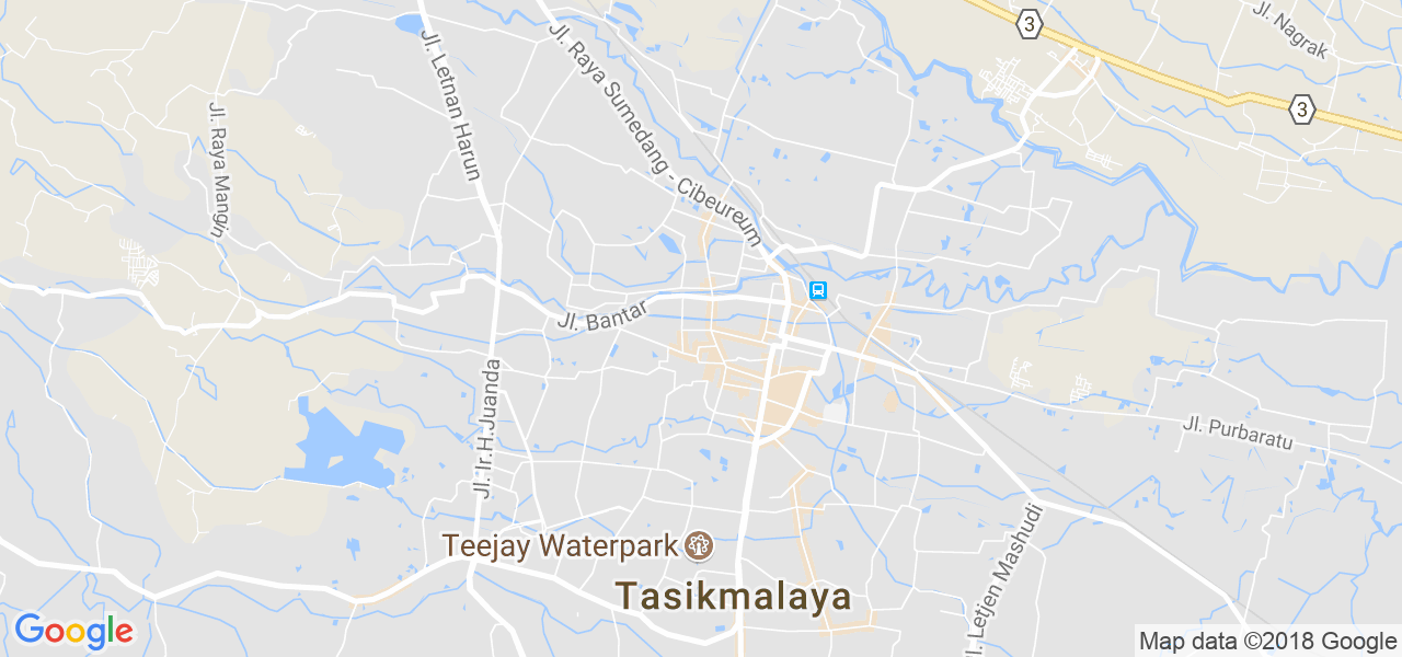 map de la ville de Tasikmalaya