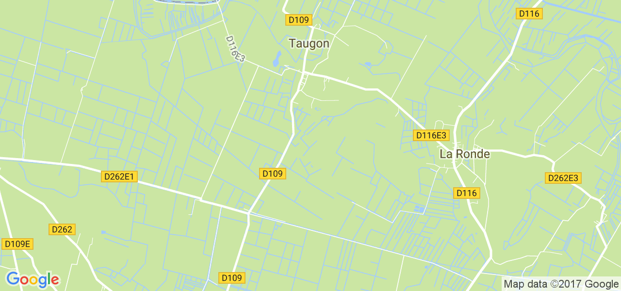 map de la ville de Taugon