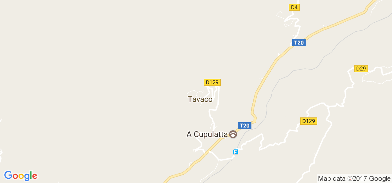 map de la ville de Tavaco