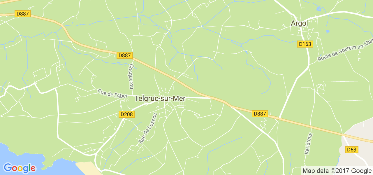 map de la ville de Telgruc-sur-Mer