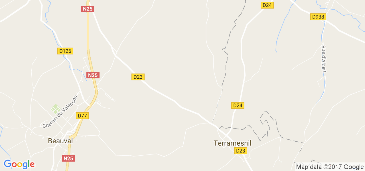 map de la ville de Terramesnil