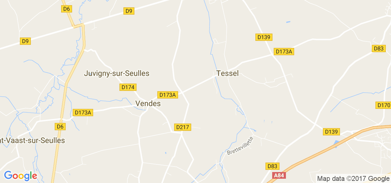 map de la ville de Tessel