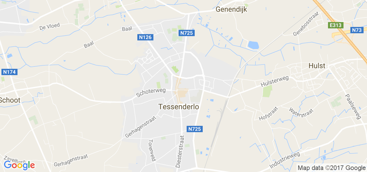 map de la ville de Tessenderlo