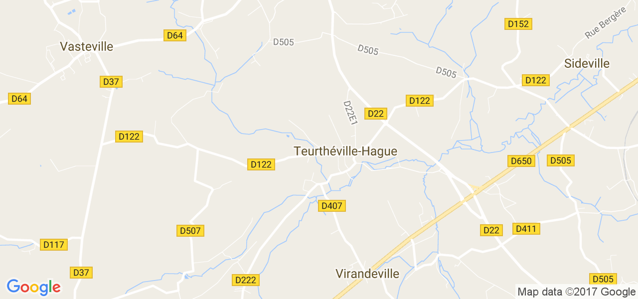 map de la ville de Teurthéville-Hague