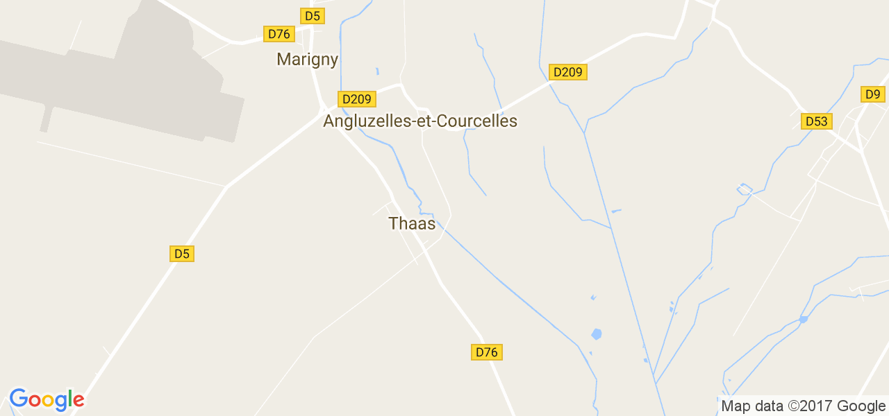 map de la ville de Thaas