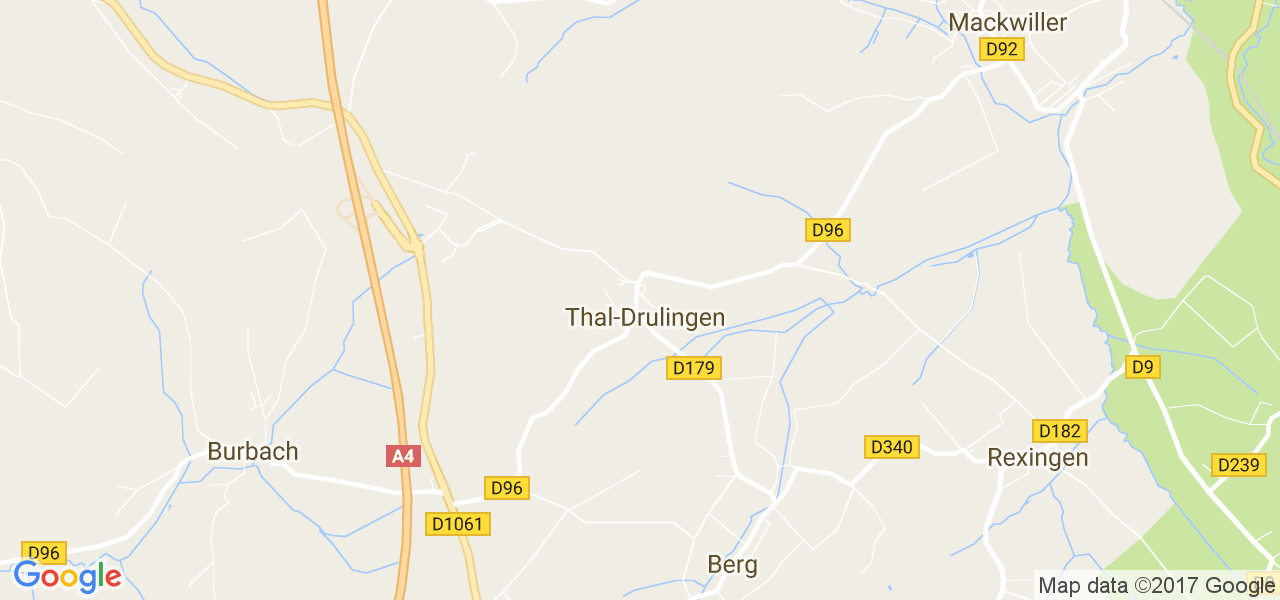 map de la ville de Thal-Drulingen